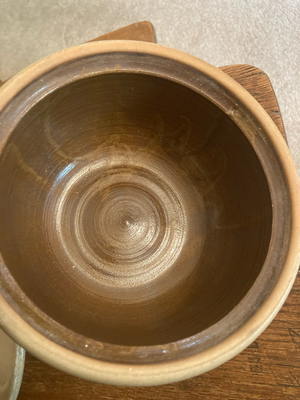 Maple City Pottery Crock/Bowl with Lid Pineapple 🍍 Vintage - Picture 5 of 9